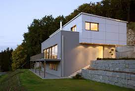 design fertighaus okologisch gedammt haus architektur haus hanglage haus