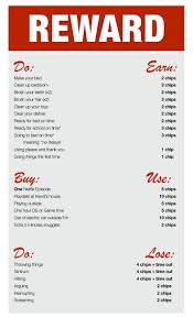 Reward System Based On Real World Kids Earn Chips For