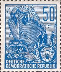 Farbfehldruck baden 9 kreuzer schwarz auf blaugrün. Deutsche Demokratische Republik Blue Boat Stamp Ddr Briefmarken Wertvolle Briefmarken Und Ddr