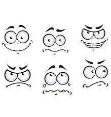 Cartoon Comics Faces Set For Humor Or Fun Design Cartoon Gezichten Cartoon Ogen En Grappige Tekeningen