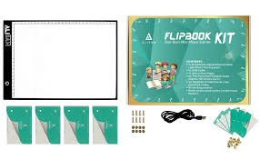 Amazon Com Animation Flipbook Flip Book Kit With Light Pad For Tracing 360 Sheets Flipbook Paper With Binding Screws A4 Size Led Light Box Light Tablet For Tracing Animation Books