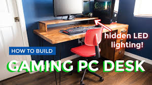 It offers a strong structure, a large. Pc Gaming Computer Desk How To Build Youtube