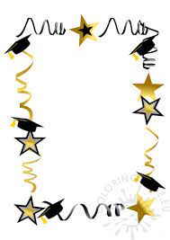 Colored Graduation Caps Frame Frame Clipart Graduation Frame Clip Art