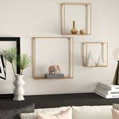 2 Piece Leaf Wall Decor Set In 2020 Wall Shelves Floating Wall Shelves Decor