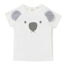 100 Cotton 1x1 Rib Tee Short Sleeve T Shirt With Raglan Style Sleeve Features Koala Face Placement Print On Fro Cool Kids Clothes Koala Shirt Kids Nightwear