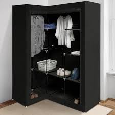 Maybe you would like to learn more about one of these? Armoire De Rangement D Angle Noire Dressing Penderie Xxl Tissu Cdiscount Maison