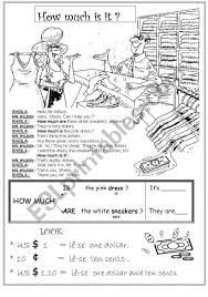 How Much Is It Part 1 3 Worksheet Ejercicios Ingles Grado