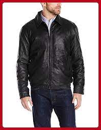 Nautica Men S Lambskin Leather Bomber Jacket Black Large Mens World Amazon Partner L Leather Bomber Jacket Black Leather Bomber Jacket Leather Jacket Men