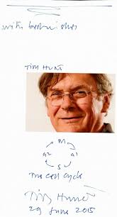 Nobel Prize in Medicine" Tim Hunt Signed Paperstock Photo W/ RARE Diagram
