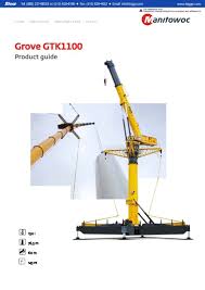 Grove GTK1100 Tower Crane
