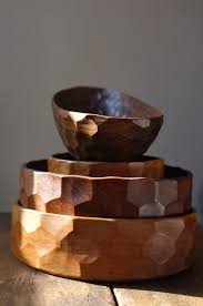 Set Of Hand Carved Wooden Bowls Hand Carved Wooden Bowls Carved Wooden Bowl Wooden Bowls