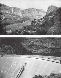 It was completed in 1925 following recommendations of then superintendent jerry o'shaughnessy. Hetch Hetchy Valley Before And After The O Shaughnessy Dam Source Download Scientific Diagram