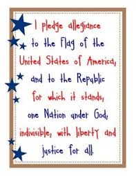 Anyway, he told me that they say the pledge of allegiance at school. 54 Pledge Of Allegiance Ideas Pledge Of Allegiance Pledge I Pledge Allegiance