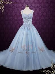 Blue Wedding Dress Cinderella Wedding Dress Princess Wedding Etsy Princess Ball Gowns Blue Wedding Dresses Ball Gowns