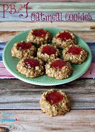 10 healthy but delicious cookie recipes for people with diabetes. Pb J Oatmeal Cookies Finger Prickin Good Recipe Healthy Snacks Diabetic Snacks Oatmeal Cookies