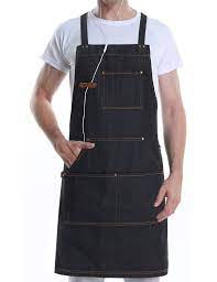 Vanrich Ldg Denim Bbq Apron For Men Women Chef Bib Design For Kitchen Cooking Grill With Tool Pockets Quick Release Buckle Tow Apron Aprons For Men Denim Apron