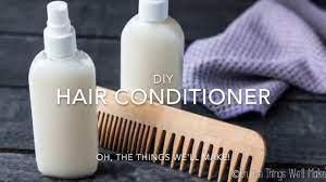 This Easy Diy Hair Conditioner Uses Natural Ingredients To Leave Your Hair Soft And Tangle Free And It S Diy Hair Conditioner Hair Conditioner Diy Hairstyles