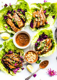 We had a bunch of leftover pork roast to use up so i made this. Sticky Chinese Bbq Pork Ribs Cooked In An Instant Pot Then Served In Lettuce Wraps This Easy And Healthy Bbq P Healthy Pork Healthy Pork Recipes Pork Recipes