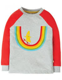 Häkelanleitung tunika / pullover jennifer. Frugi Regenbogen Pullover Grau Rot