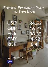The above rates are subject to change. Currency Exchange Rate In Thailand July 18 2016 Buying Rate In Bangkok Bank Usd To Thb Gbp To Thb Eur To Thb Cny To Thb Rub To Thb Samuidaysgroup Cur