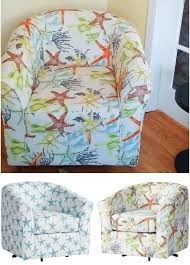 Fabulous Swivel Barrel Chairs With Coastal Beach Sea Life Upholstery Upholstered Chairs Beach Furniture Swivel Barrel Chair
