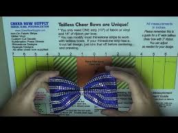 How To Make Tailless Cheer Bows With Rhinestones And Glitter Vinyl