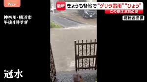 きょうも各地で“ゲリラ雷雨” 横浜では道路が冠水も - TBS NEWS DIG
