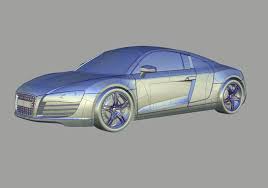 Audi 3d Alias Model Car Model Transportation Design Model