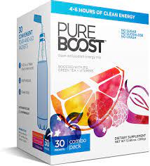 Amazon Com Pureboost Clean Energy Drink Mix Immune System Support Sugar Free Energy With B12 Multivitamins Antioxidants Electrolytes Combo Pack 30 Stick Packs Health Personal Care