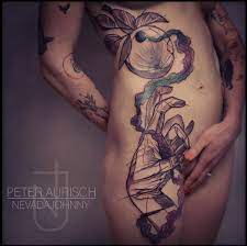 It's hard to imagine, that four years ago aurisch, who doesn't have na formal artisting training, was tattooing friends in his kitchen, and now he owns one the most acclaimed studios in berlin, nevada johnny, which he runs together with another talented artist jessica mach. Tattrx Peter Aurisch Berlin Germany