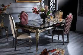 Geo trestle dining table set 04. Casa Padrino Luxury Baroque Dining Set Dining Table And 4 Dining Chairs Dining Room Furniture In Baroque Style