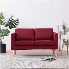 Il divano a due posti può rispondere diversi stili d'arredo in base al suo design: Vidaxl Divano A 2 Posti In Tessuto Rosso Vino Eprice