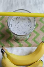 Skinny Banana Breakfast Shake with Almond Milk and Chia Recipe ...