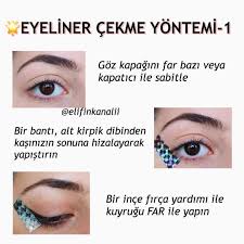 Eyeliner Cekme Yontemi Goz Kalemi Eyeliner Yeni Baslayanlar Makyaj