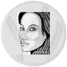 Angie Baby Beach Towel by Richard Heyman