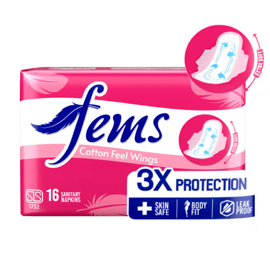 Fems Cotton Feel wings 16s