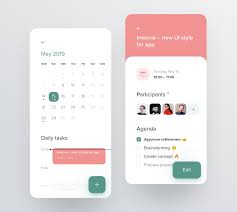 Meeting Screen For Booking App By Brave Wings In Booking App Calendar Uidesign Appdesign Calendar App Booking App App