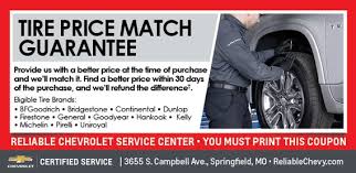 Maybe you would like to learn more about one of these? Tire Price Match Reliable Chevrolet