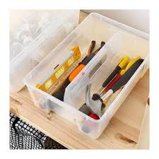 Samla Insert For Box 11 22 L Transparent Ikea Ikea Samla Ikea Cupboards Organization