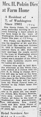Mathilda P. Marie Wolf Polzin (1870-1942)