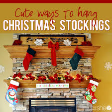 Add some a festive flair to your curtains for the month by hanging your stockings on the rod. Diy Decor For Holiday Stockings With Or Without A Fireplace Mantle