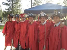 Caps Were Flying At Columbia College