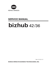 Bizhub 36 all in one printer pdf manual download. Bizhub42 36 Service Manual E Ver 1 Manufactured Goods