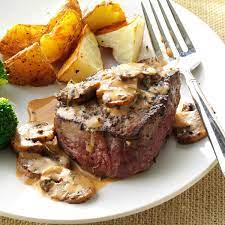 Nov 17, 2019 · best ever beef wellington recipe is a decadent tender and juicy beef tenderloin with a layer of mustard, mushroom sauce and prosciutto wrapped in a soft, buttery pastry that is cooked until golden brown. Tenderloin Steak Diane Recipe How To Make It Taste Of Home