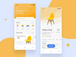 Furniture Ecommerce App Interface Design Ios App Design Mobile App Design Inspiration