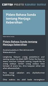 Contoh mukodimah pidato menggunakan bahasa sunda murwakanti. Contoh Pidato Bahasa Sunda Latest Version For Android Download Apk