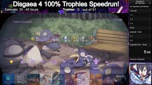 The only current guide for disgaea 4 is from bradley guides, and it is pretty embarrassing. Disgaea 4 Complete 100 Trophies Platinum Trophy In 40 54 42 Yes That S Over 40 Hours Speedrun