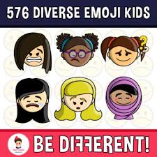 Learn more about resources for emotional literacy and development. Diverse Kids Clipart Emoji Emotion Faces Pack Partyhead Kiddos Tracing