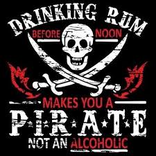 Funny Pirate Etiquette Rhum Drapeau Pirate Rhum