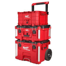 Milwaukee Packout 22 In Rolling Tool Box 22 In Large Tool Box 18 6 In Tool Storage Crate Bin 48 22 8426 48 22 8425 48 22 8440 The Home Depot